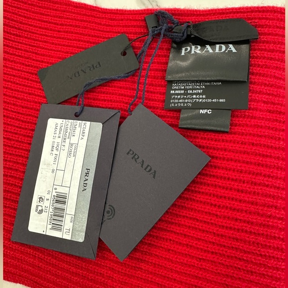 Prada Cashmere Logo Scarf - Picture 5 of 7